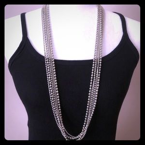 Silver Ball Chain Necklace